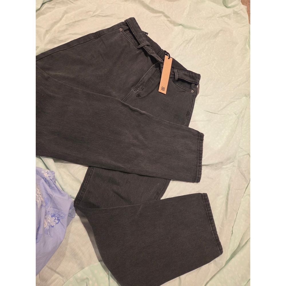 Ksubi x Free People Chlo Wasted Noir Black Straight Leg Jeans Size 30 NWT